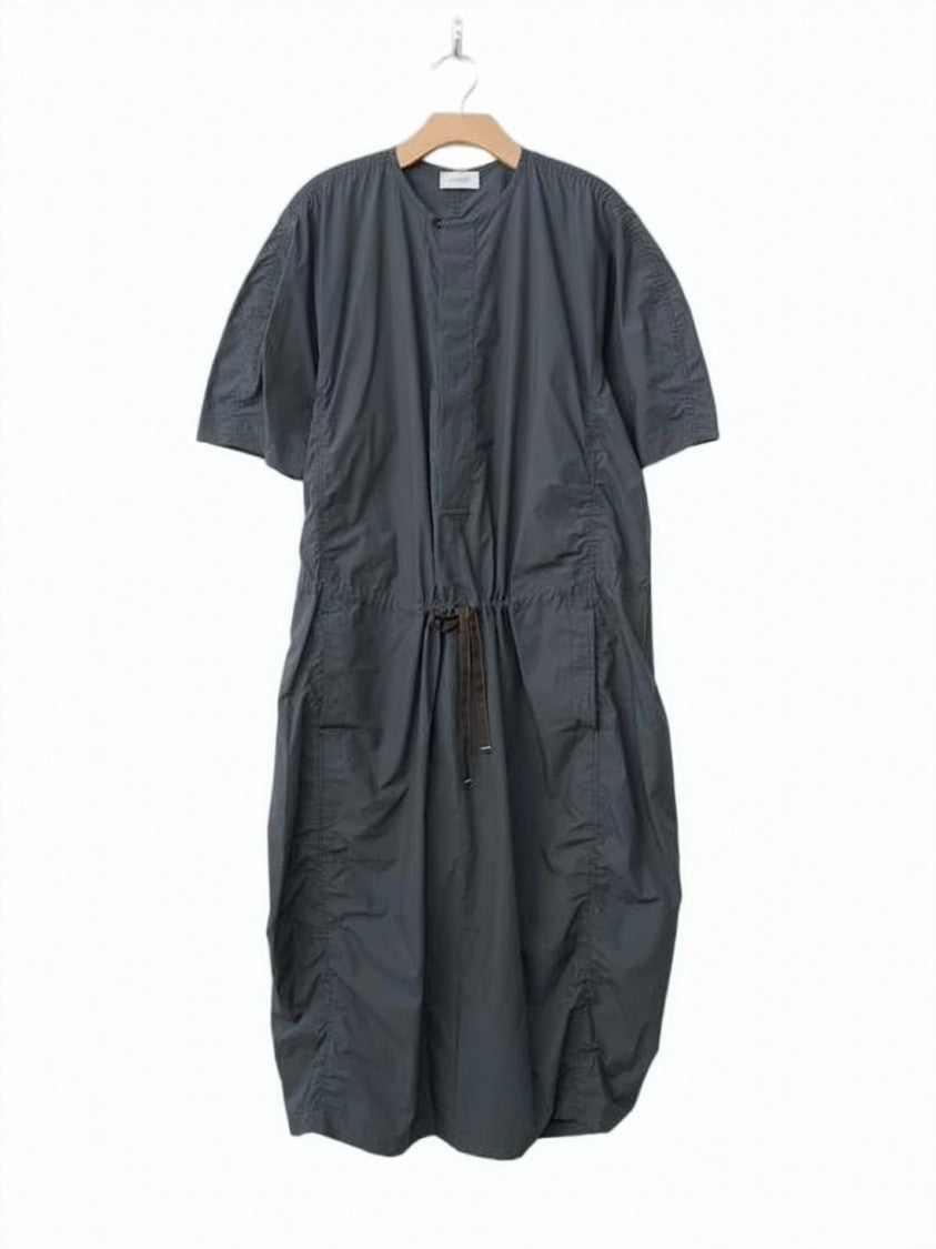 Lemaire Black Midi Dress With Adjustable Drawstring Waist