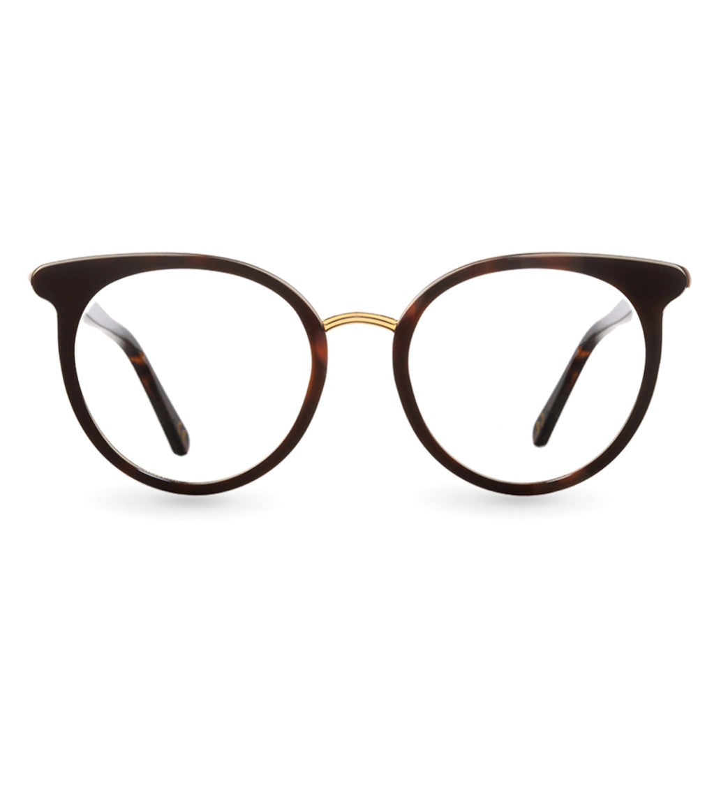 Eclipse Tortoiseshell Ec526 Acetate Cat-Eye Glasses