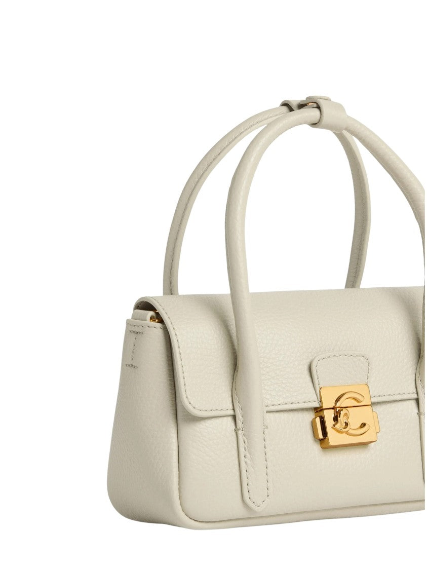 Coccinelle Structured Rectangular Mini Handbag With Gold-Tone Lock