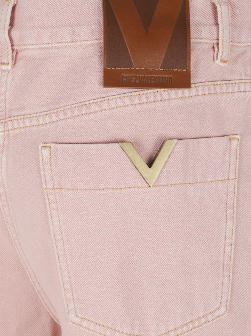 Valentino Garavani Mid-Rise Straight-Leg Jeans