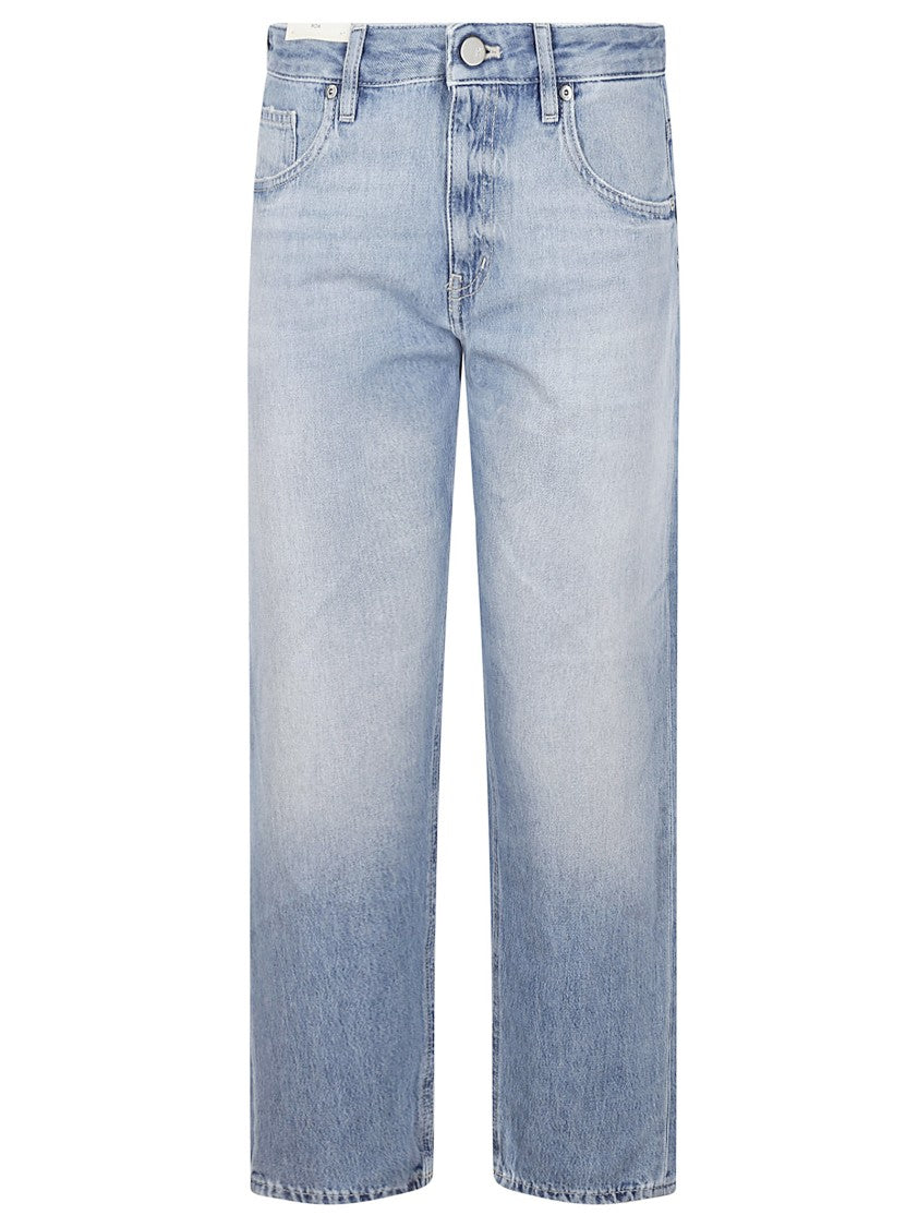 Pt Torino Tina Straight Leg Jeans In Light Wash