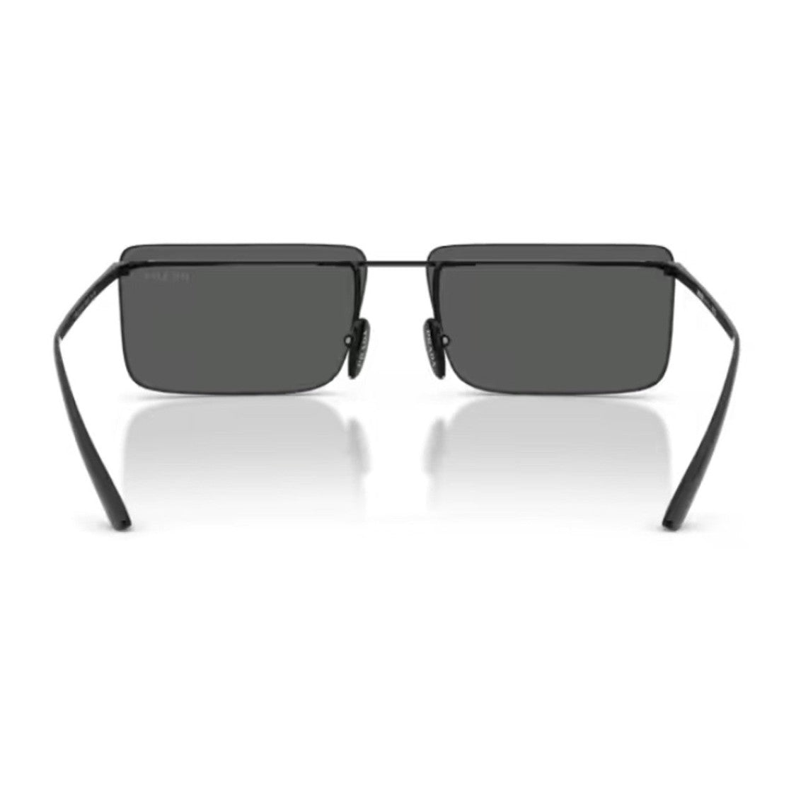 Prada Black Pr C53s Rimless Metal Sunglasses