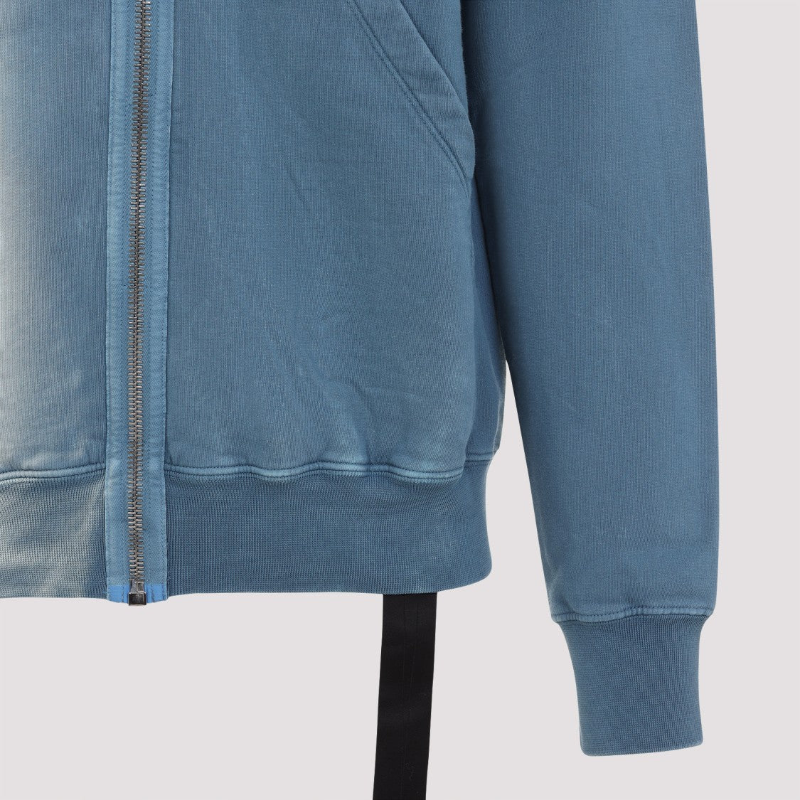 Drkshdw By Rick Owens Toothpaste Degrade Blue Cotton Gimp Hoodie