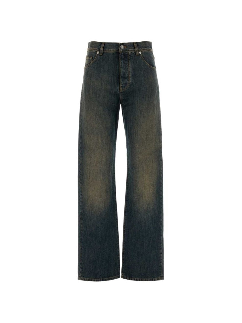 Fendi Straight-Leg Denim Five-Pocket Jeans