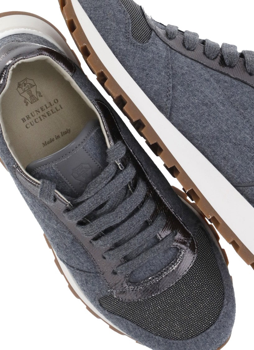 Brunello Cucinelli Precious Toe Sneakers