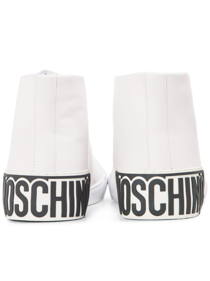 Moschino Vulc 25 Logo Mid-Top Sneakers