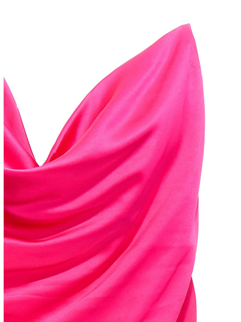 Y/Project Satin Dress With Unique Crisscross Transparent Straps