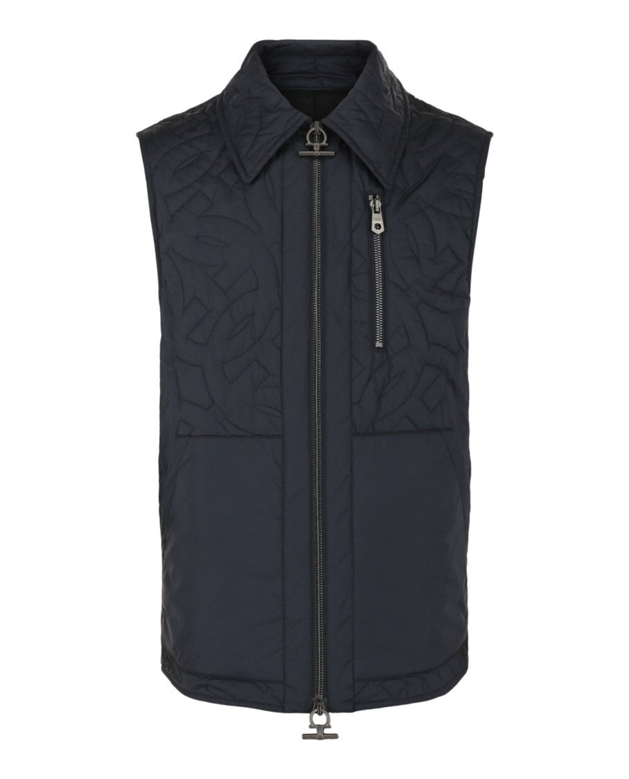 Ferragamo Gancini Monogram Quilted Vest