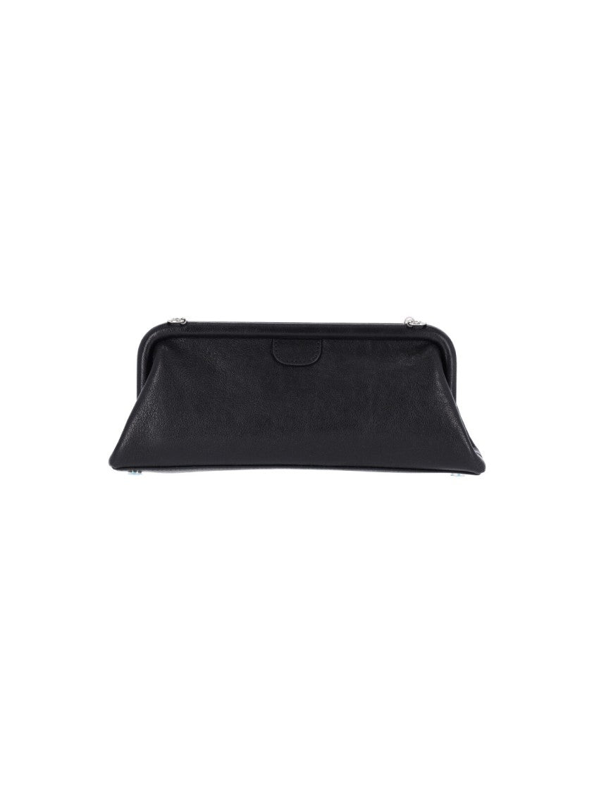 Vivienne Westwood Black Jane Frame Calfskin Shoulder Bag