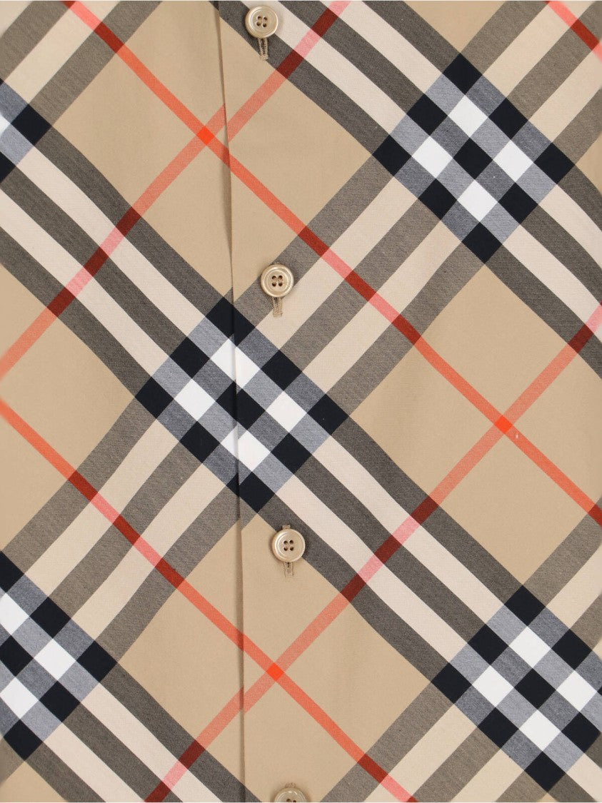 Burberry "Check" Shirt – Beige