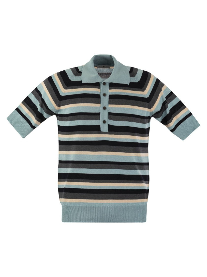 Pt Torino Cotton And Viscose Polo Shirt