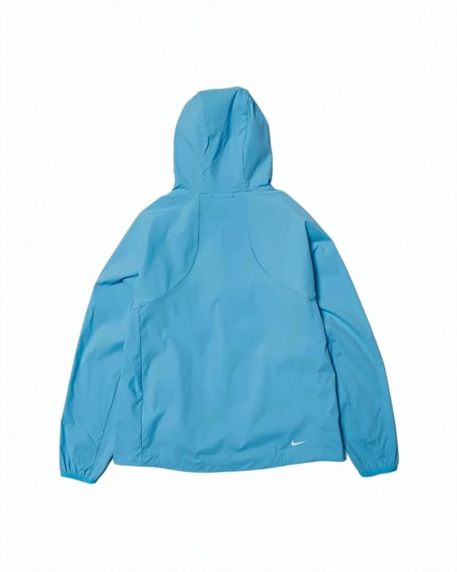 Nike Lightweight Blue Jacket With Functional Design And Hood