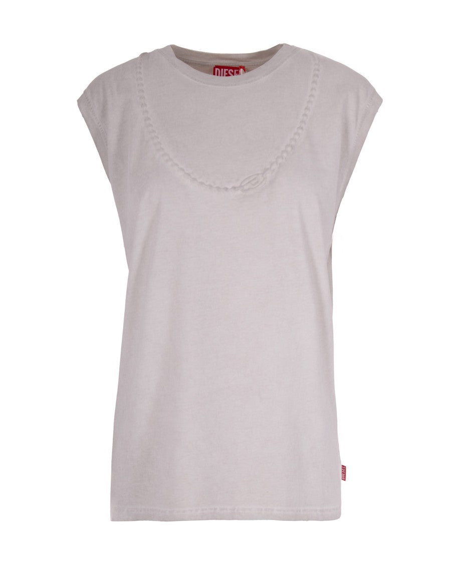 Diesel T-Embej T-Shirt In Light Gray