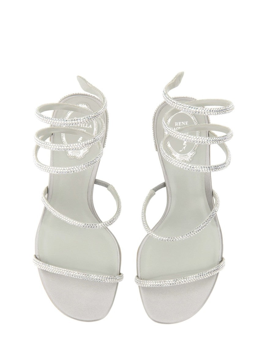René Caovilla Cleo Spiraling Embellished Sandals
