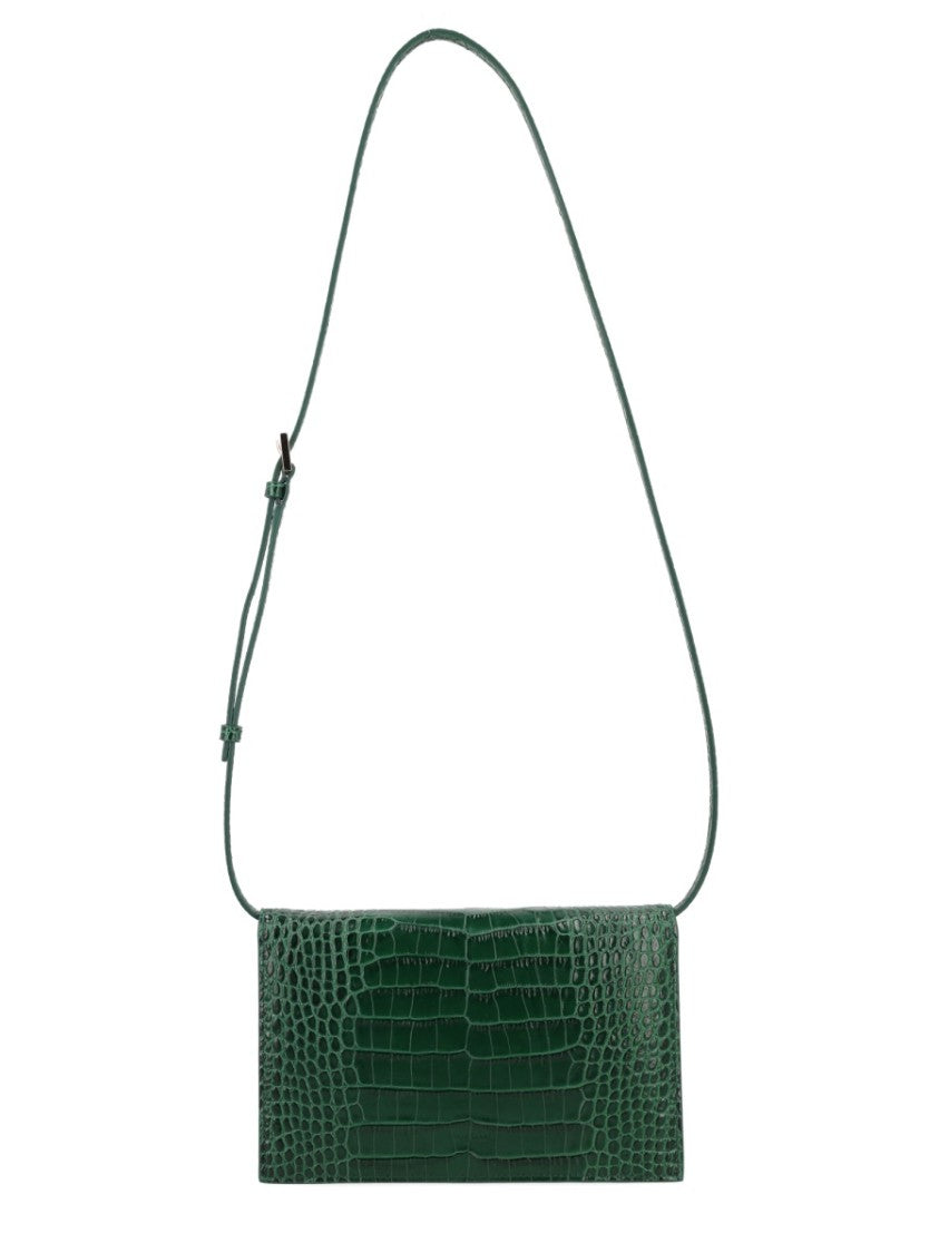 Tom Ford Crocodile Embossed Leather Mini Shoulder Bag