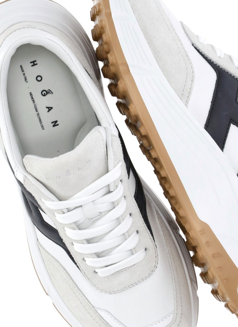 Hogan Low-Top Sneakers With Suede Accents And Iconic Logo