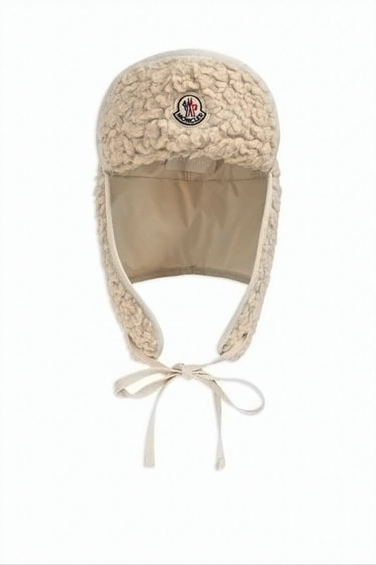 Moncler Textured Winter Hat With Ear Flaps
