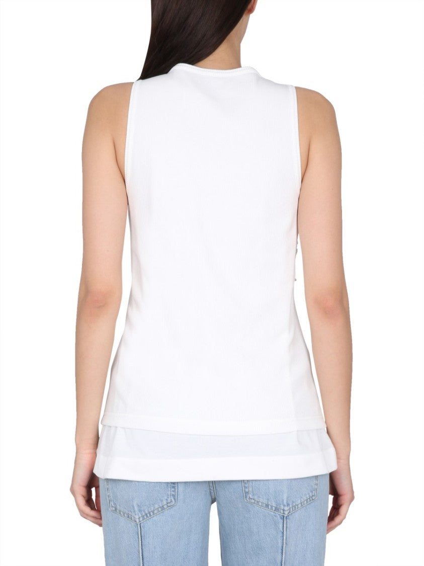 Bottega Veneta Double-Layered Jersey Top With Smooth Seamless Design