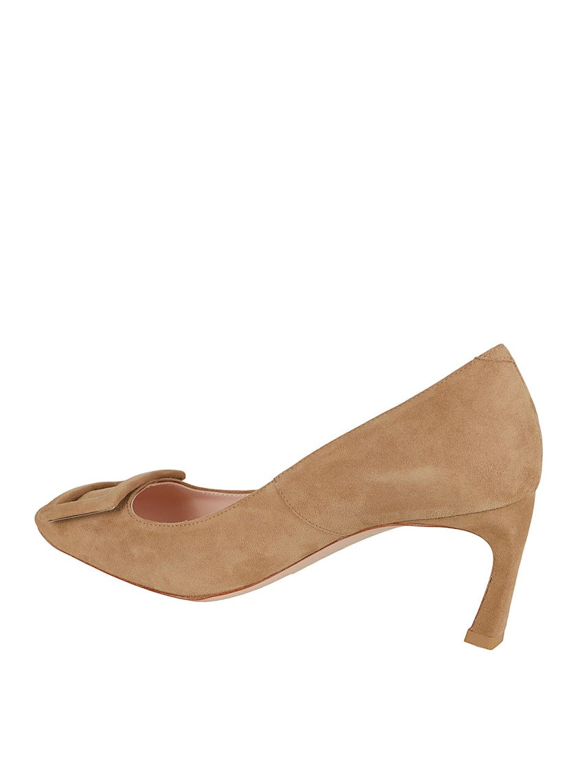 Roger Vivier Trompette Décolleté Pumps With Suede Buckle
