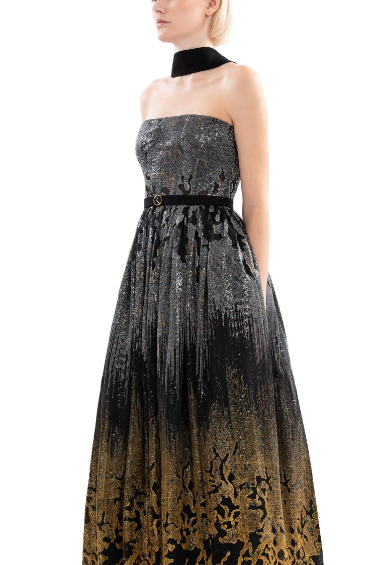 Saiid Kobeisy Long Embellished Gown