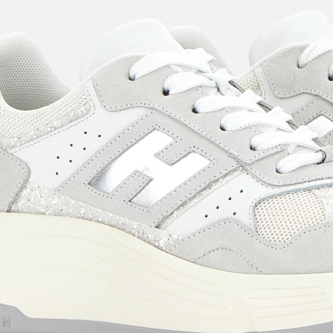 Hogan Chunky Sole Sneakers With Layered Design