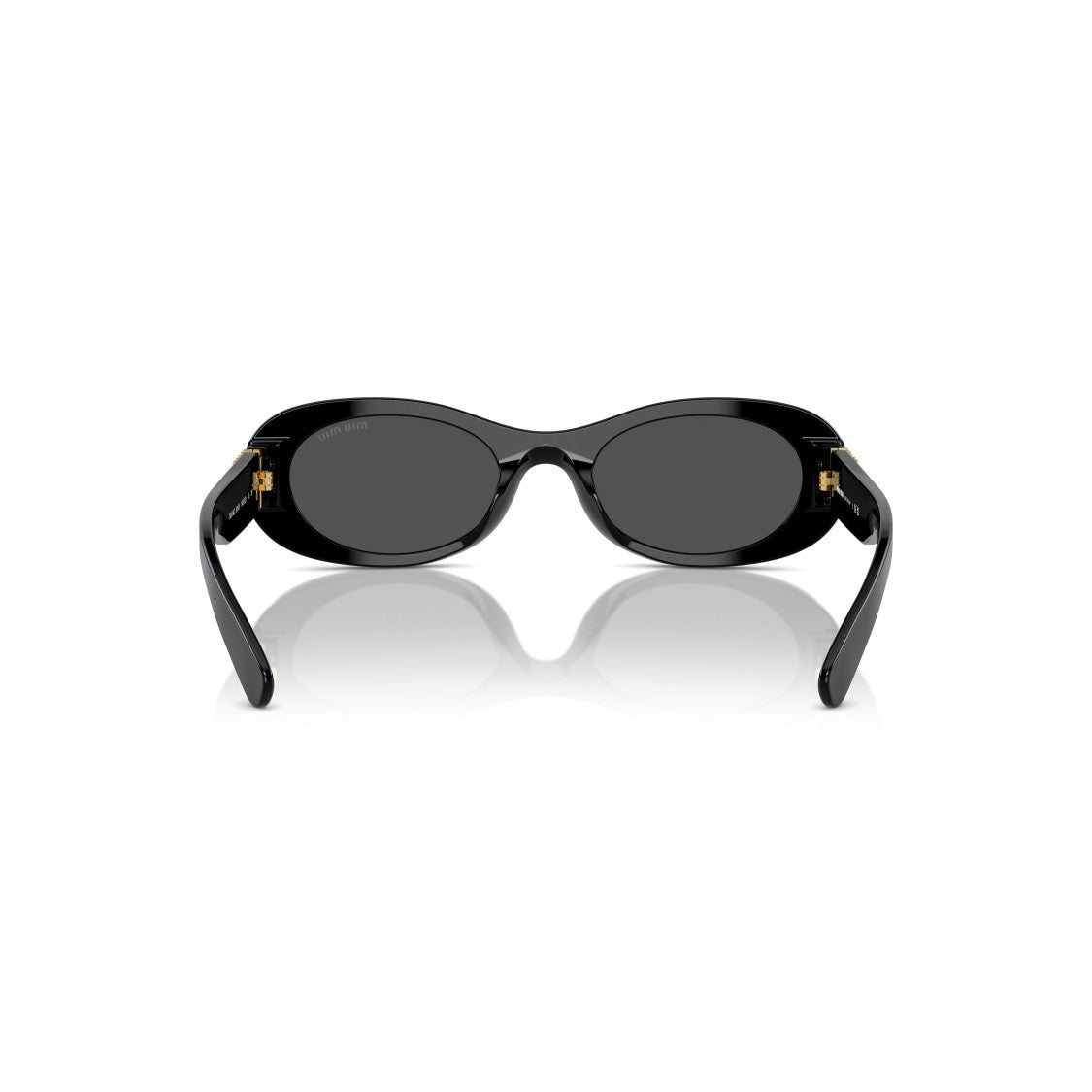 Miu Miu 0Mu 06Zs Oval-Frame Black Acetate Sunglasses