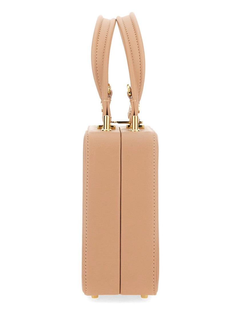 Gianvito Rossi "Valì" Structured Rectangular Handbag With Gold-Tone Hardware