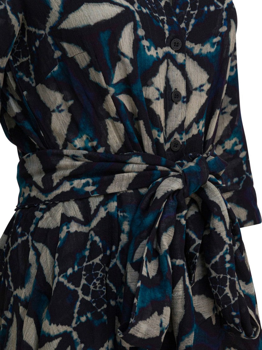 Samantha Sung Knee-Length Wool Dress With Flared Skirt