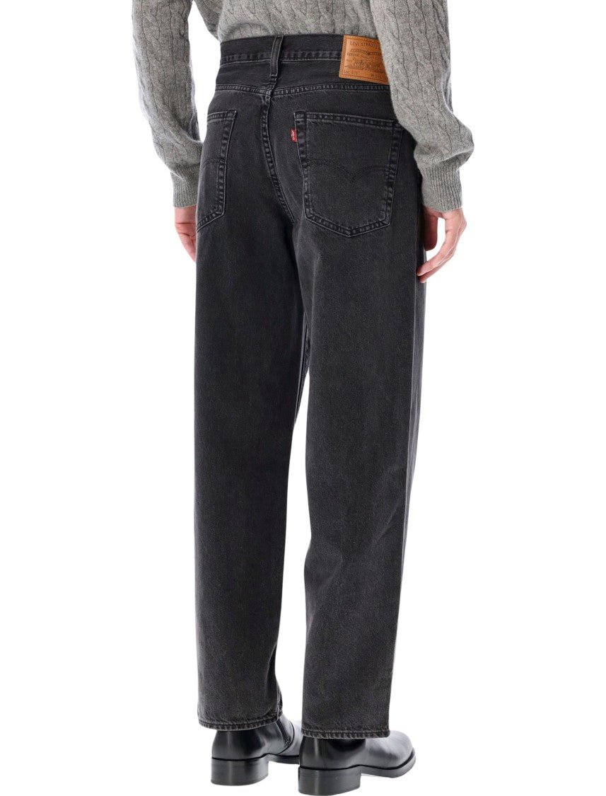 Levi's Washed Black Baggy Denim Jeans