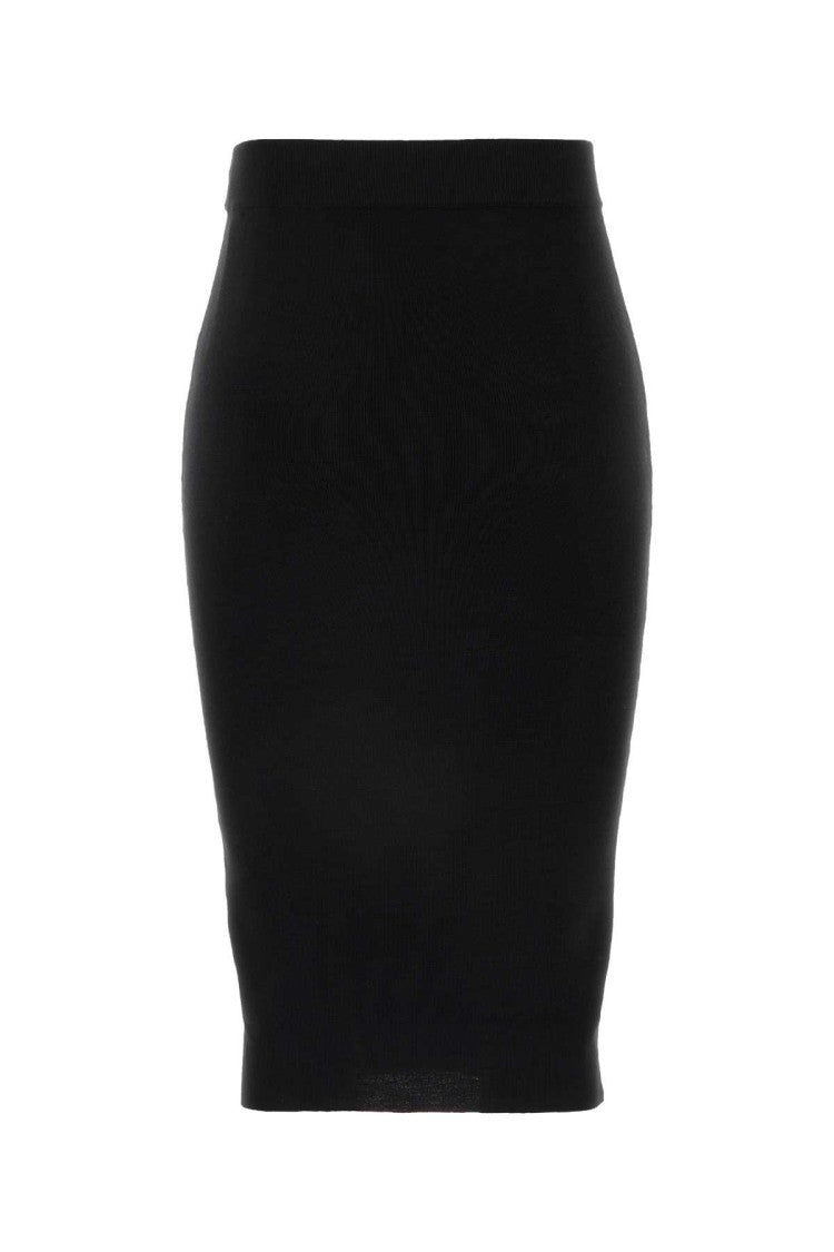 Saint Laurent Black Wool Skirt