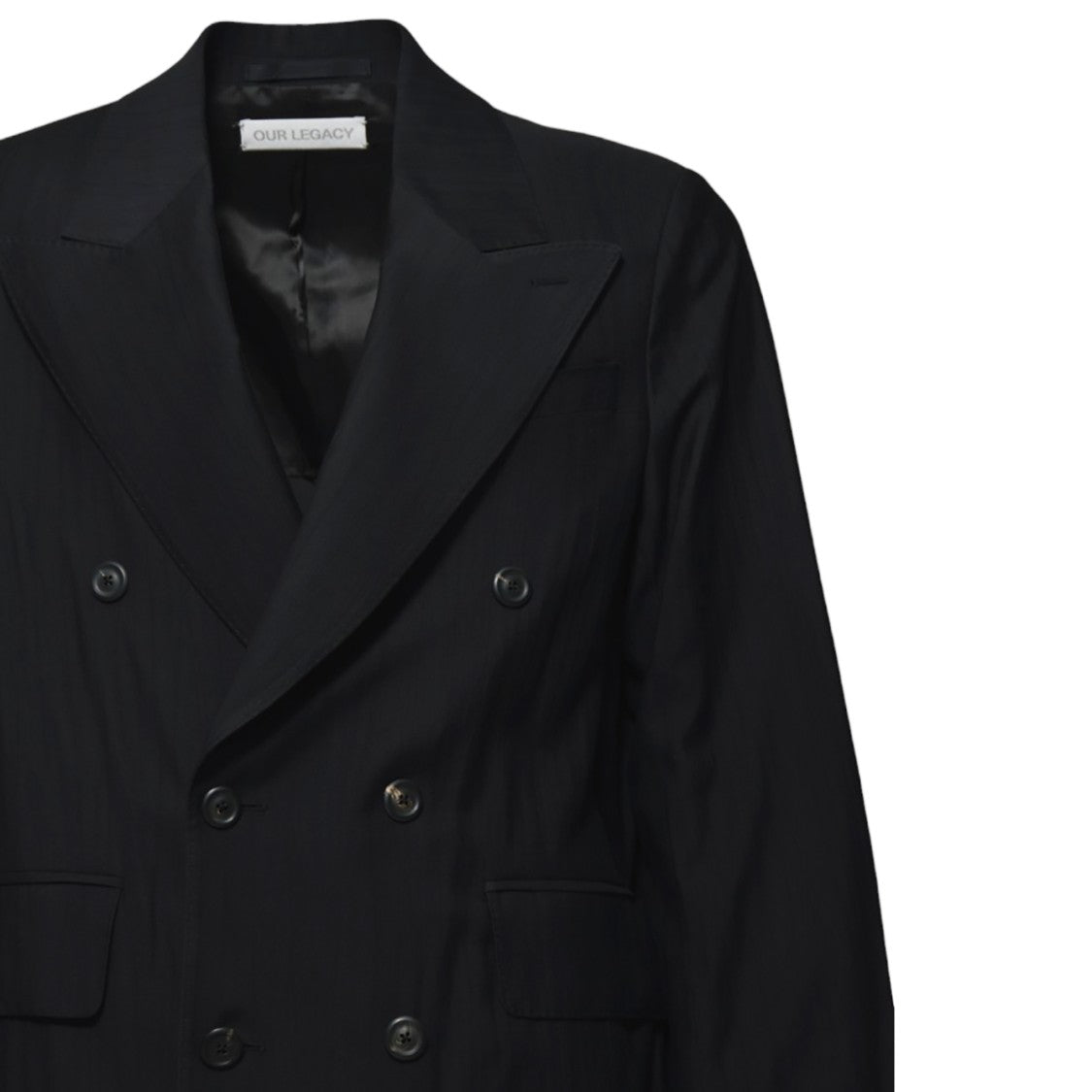 Our Legacy Sharp Black Viscose Blazer