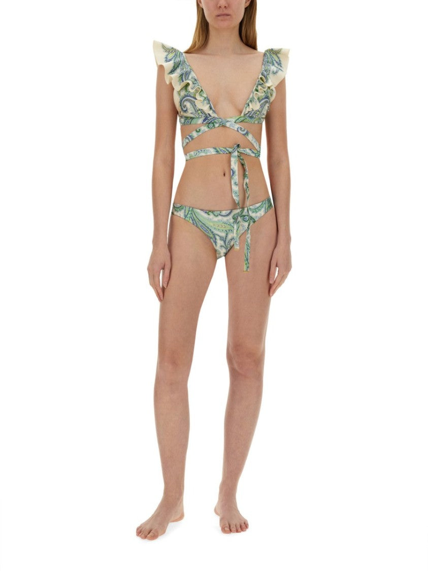 Zimmermann Bikini Set In Smooth Stretch Fabric