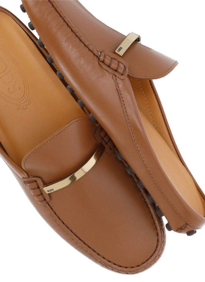 Tod's Brown Leather Sabot