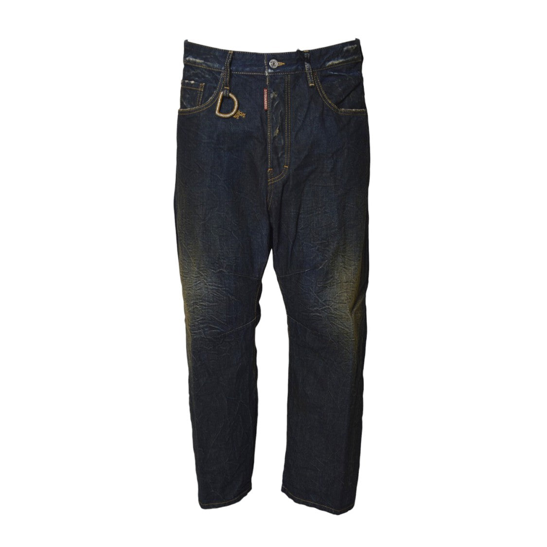 Dsquared2 Straight-Leg Denim Jeans With Distressed Detailing