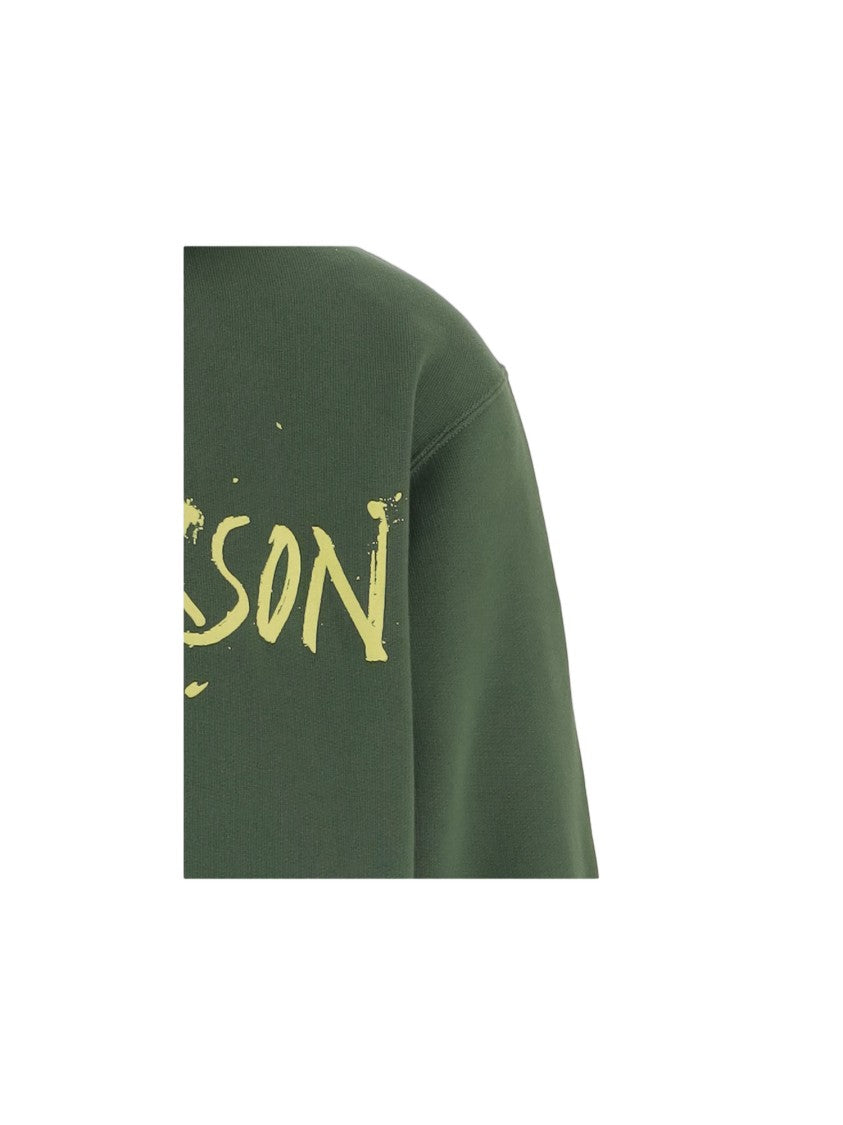 J. W. Anderson Deep Green Cotton Sweatshirt With Adjustable Hood