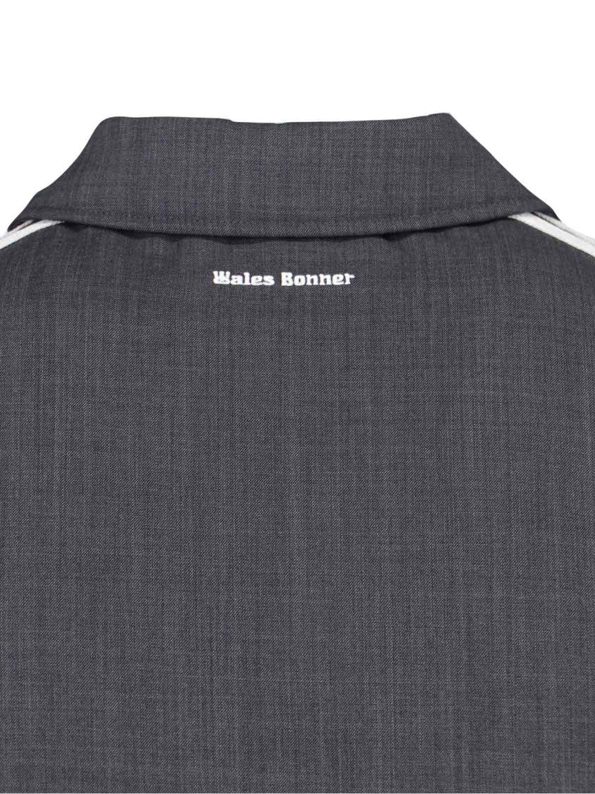 Adidas X Wales Bonner Wool Blend Jacket, Grey, Classic Collar