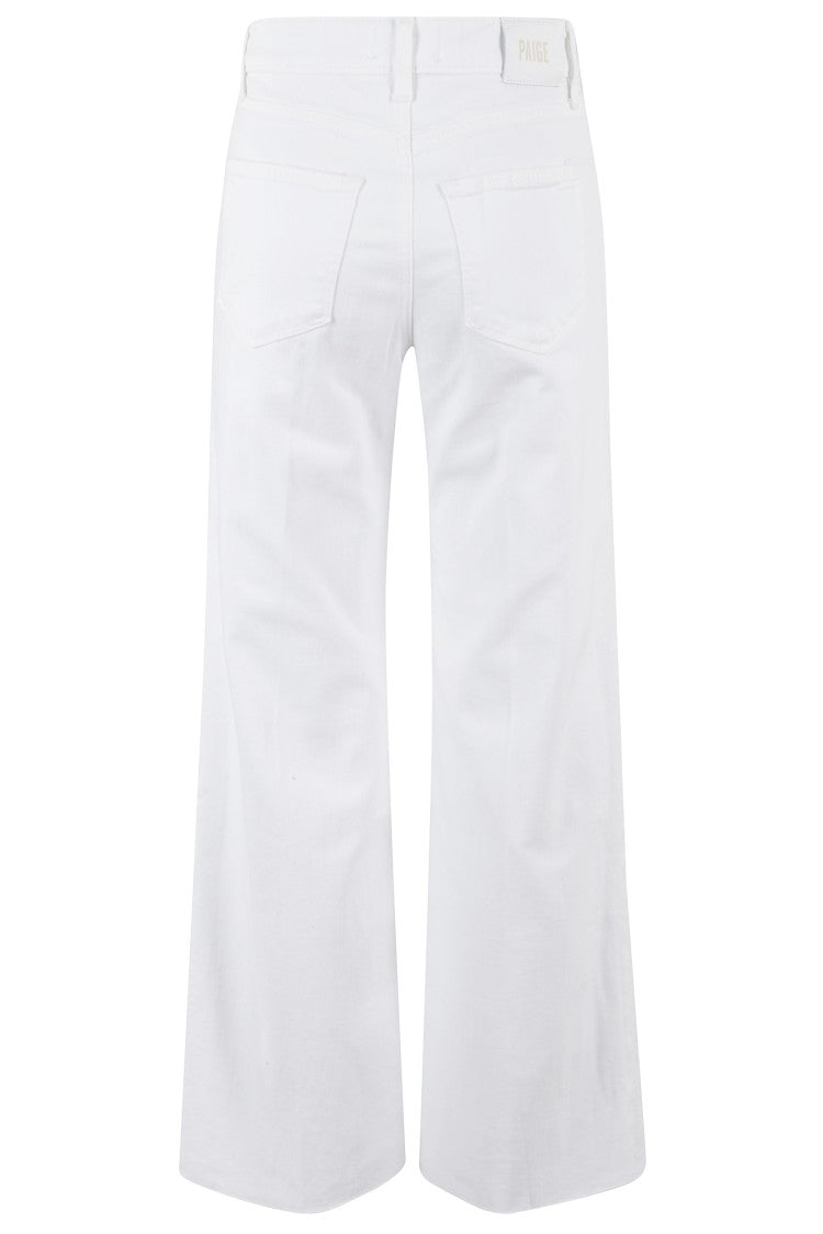 Paige Anessa Wide-Leg White Jeans