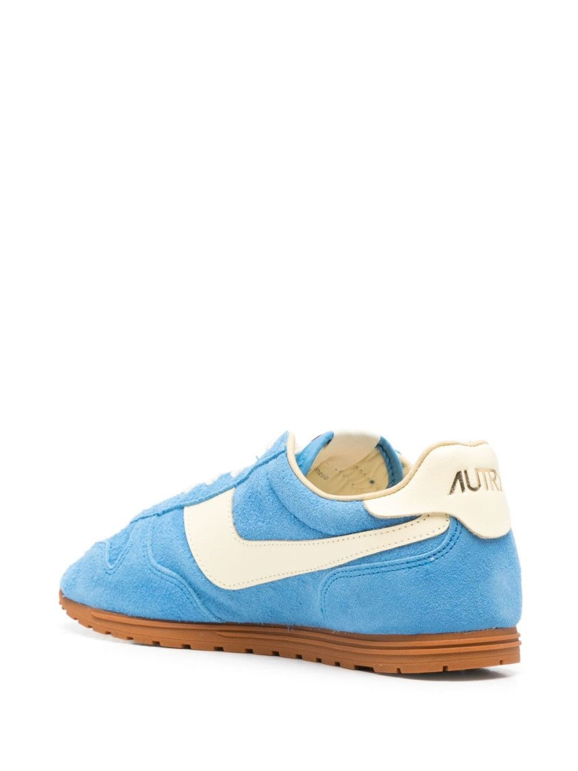 Autry Light Blue Suede Sneakers