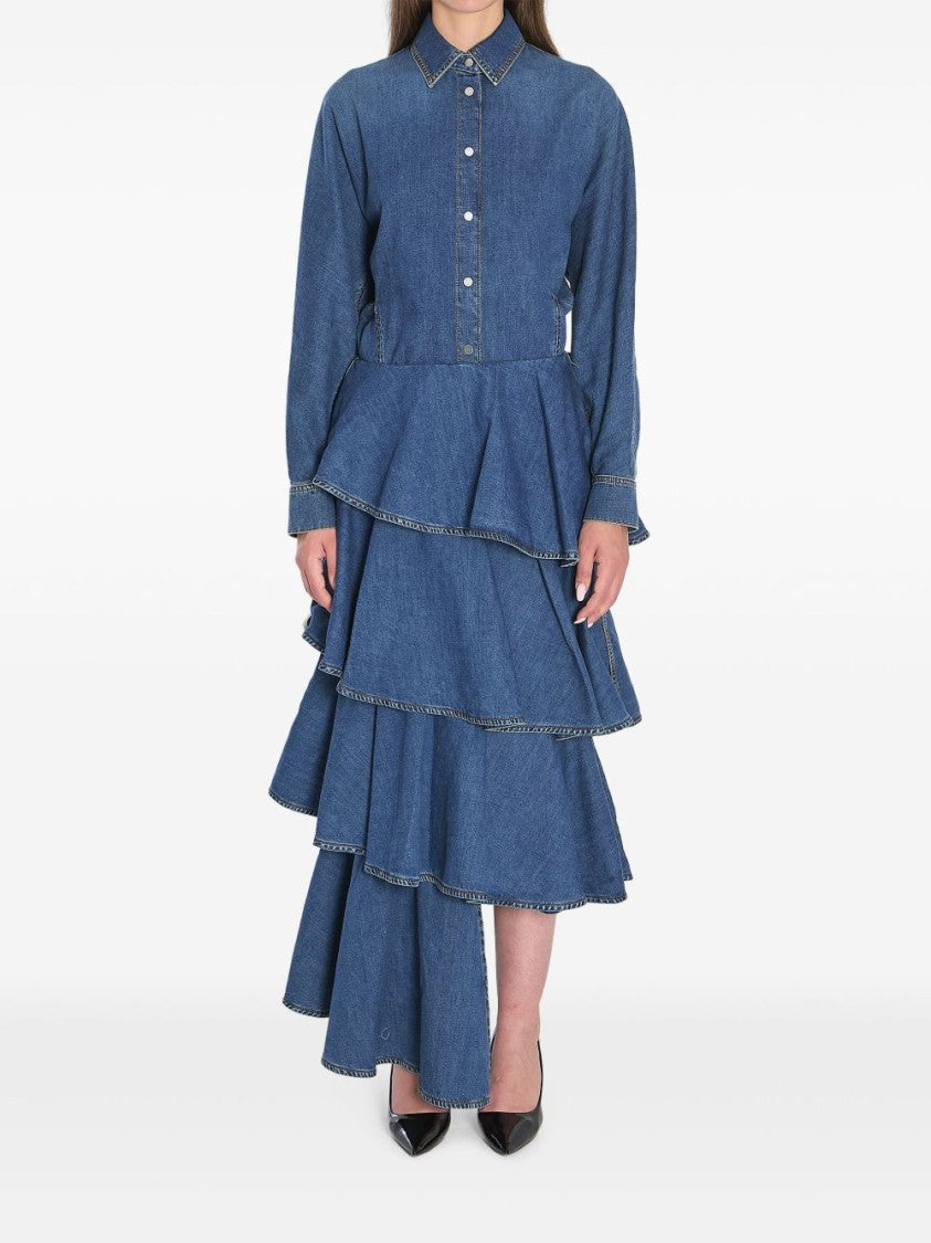 Alaïa Rounded Denim Shirt