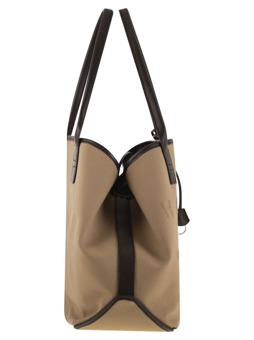 Hogan Medium Canvas Shopping Bag