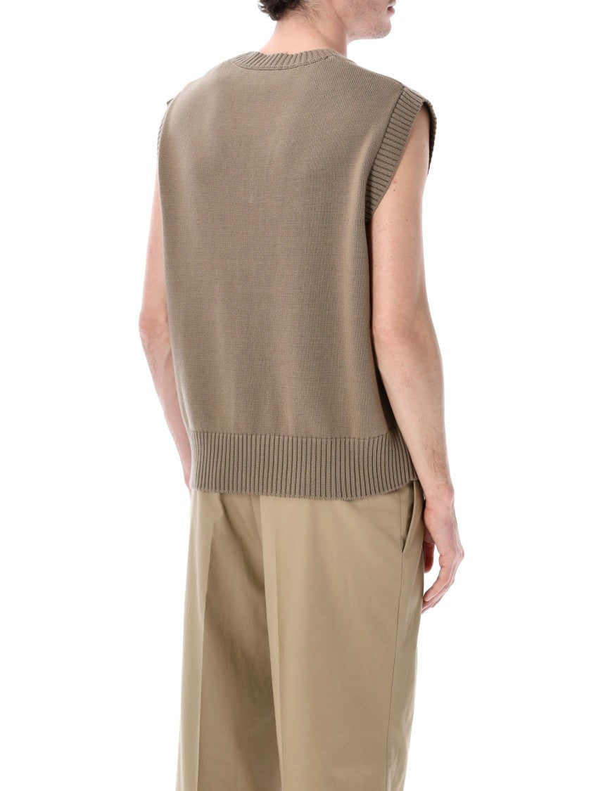 Ami Paris Ami De Coeur V Neck Knit Gilet
