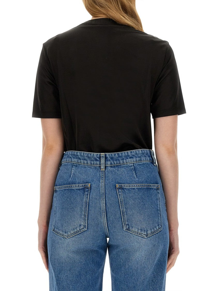 Rabanne Regular Fit T-Shirt With Sparkling Logo Design