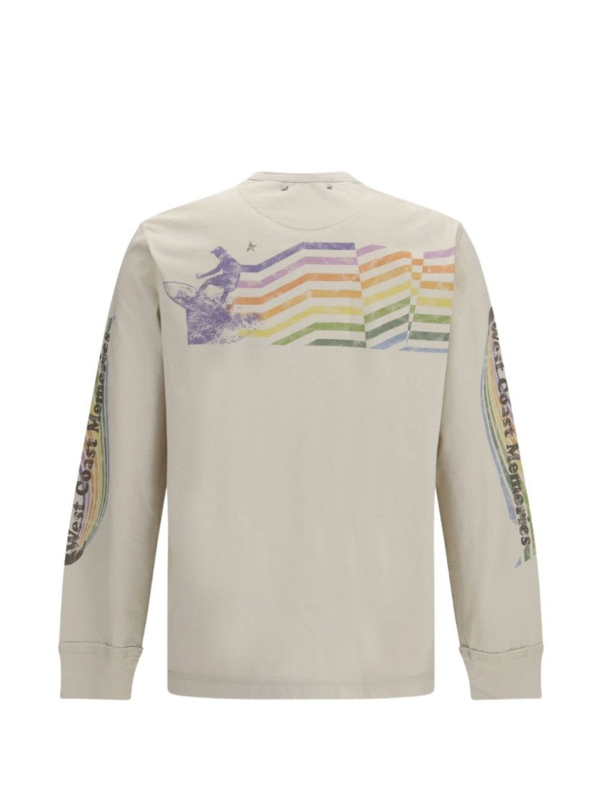 Golden Goose Multicolor Long-Sleeve Cotton Retro Stripes Shirt