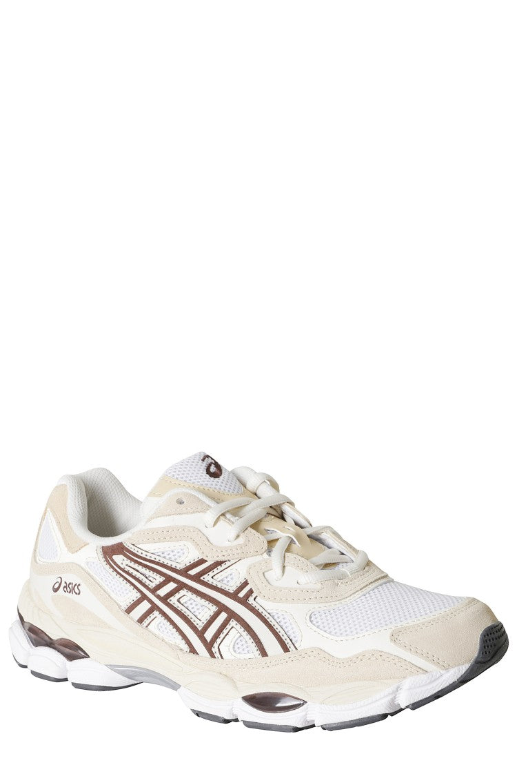 Asics Gel Nyc Cream Coffee Mesh Suede Sneakers