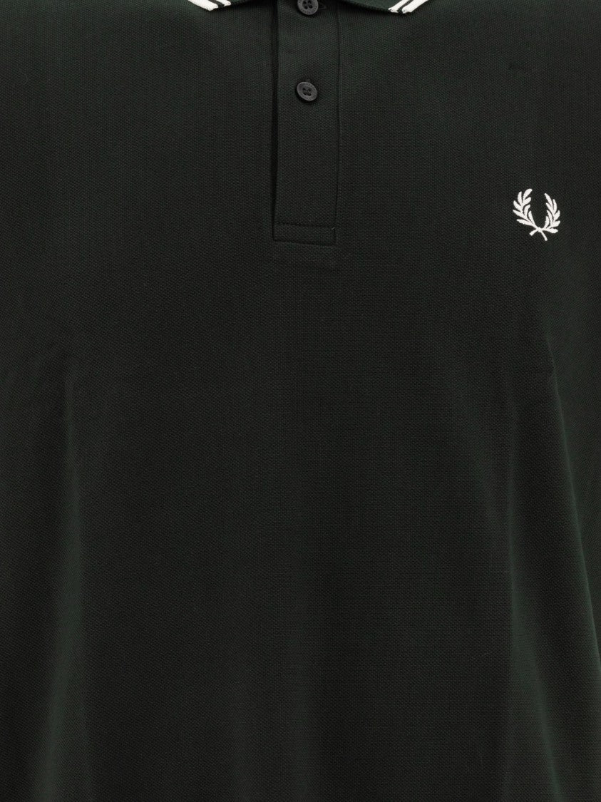 Comme Des Garçons Avant-Garde Black Polo Shirt With Embroidered Logos