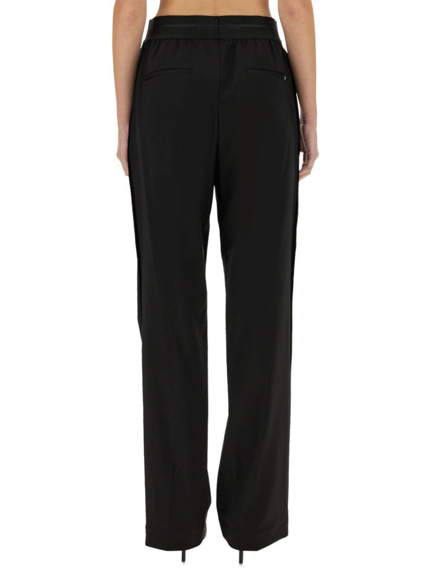 Helmut Lang Straight Leg Pants With Elastic Waistband