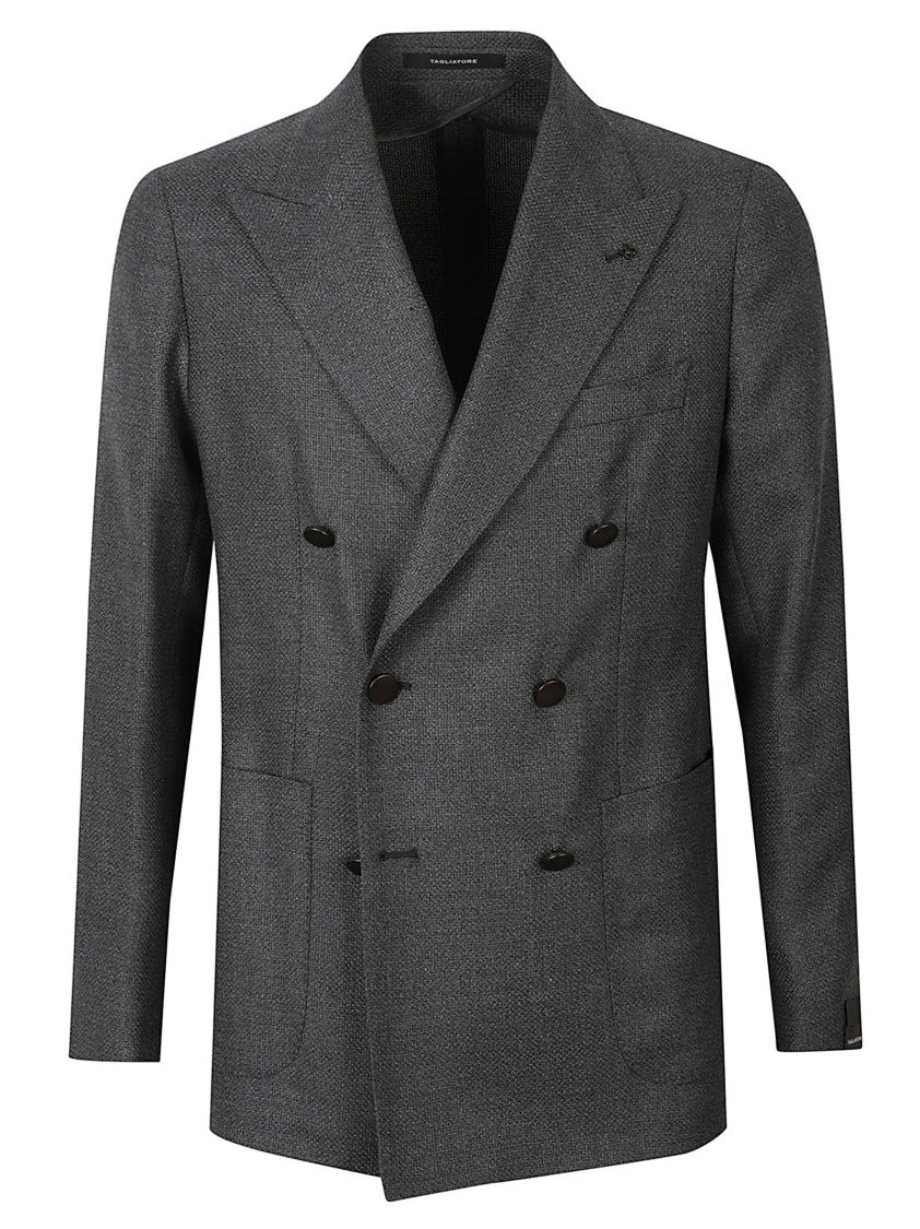 Tagliatore Double-Breasted Wool Coat