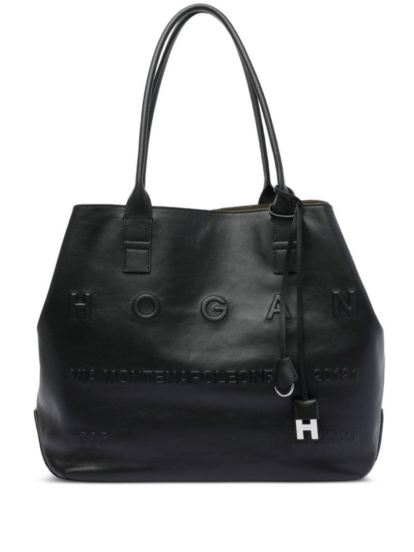 Hogan Calf Leather Hogan Shopper Bag