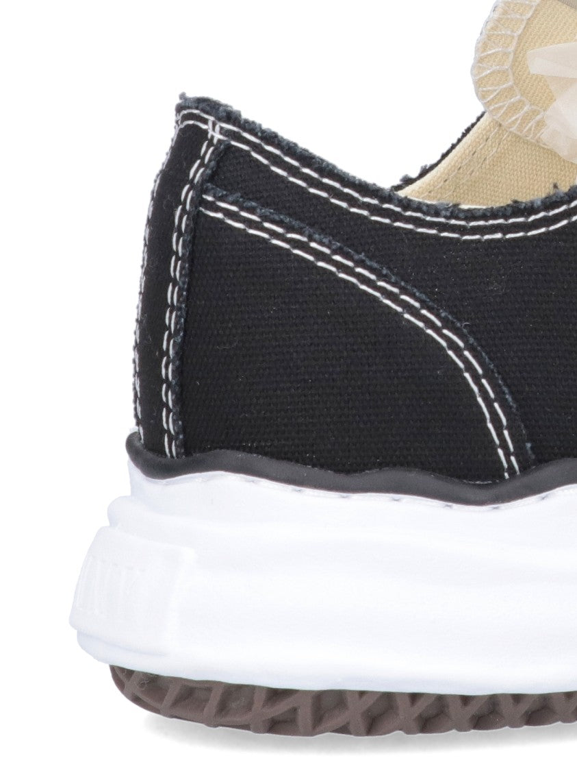 Maison Mihara Yasuhiro Cotton Low-Top Sneakers With Textured Rubber Sole