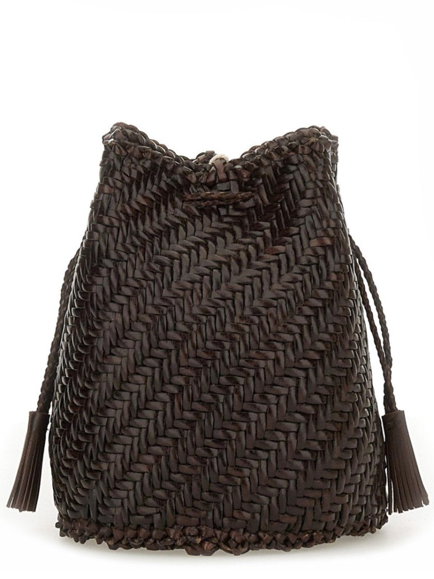 Dragon Diffusion Pompom Double Jump Herringbone Drawstring Bag